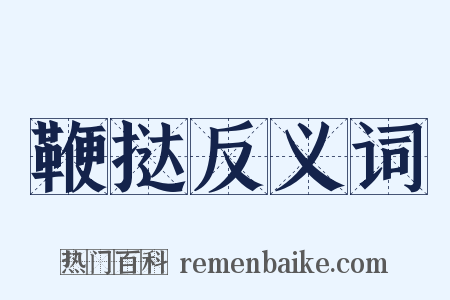 鞭挞反义词是什么意思的图片